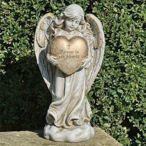 Memorial Heart Angel 12.25" - Unique Catholic Gifts