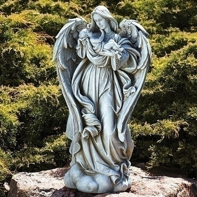 Angel W/baby Garden Statue 25.25