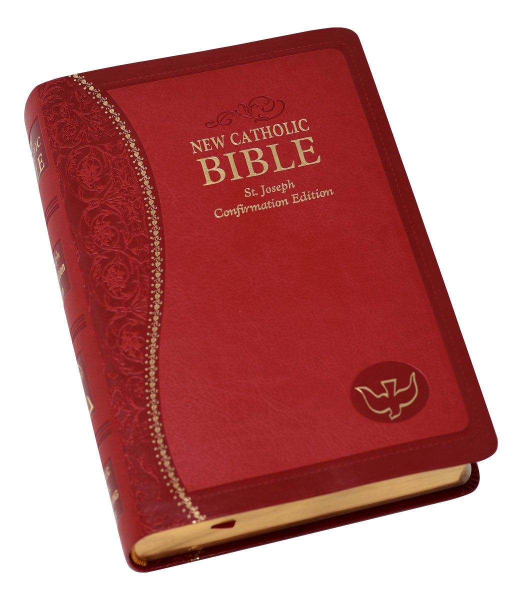 Confirmation St. Joseph New Catholic Bible (Gift Edition-Personal Size)Red - Unique Catholic Gifts