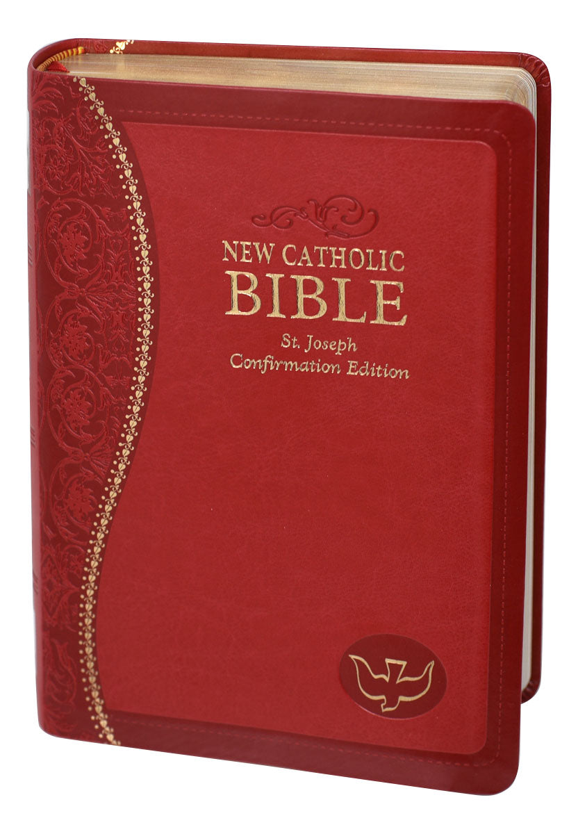 Confirmation St. Joseph New Catholic Bible (Gift Edition-Personal Size)Red - Unique Catholic Gifts