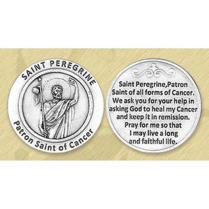 St. Peregrine Italian Pocket Token Coin - Unique Catholic Gifts
