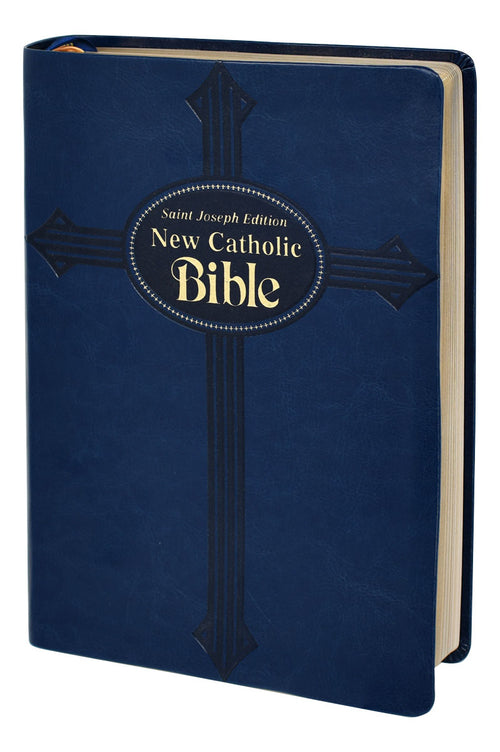 St. Joseph New Catholic Bible, Gift Edition, Large Type, Blue - Unique Catholic Gifts