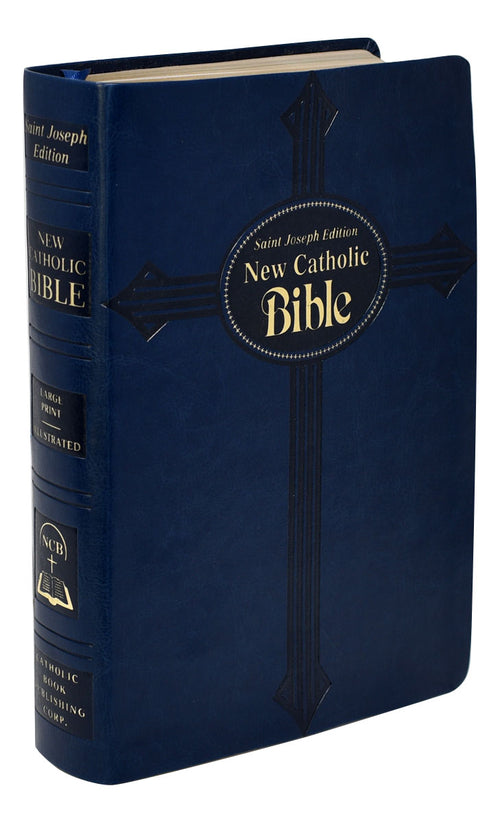 St. Joseph New Catholic Bible, Gift Edition, Large Type, Blue - Unique Catholic Gifts