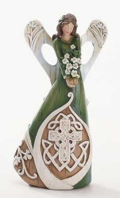 Irish Angel Woodcut Figurine / Statue 7