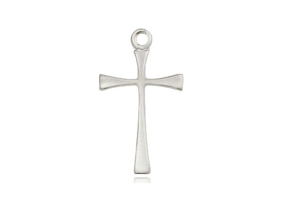 Sterling Silver Maltese Cross Pendant on a 18 inch Sterling Silver Light Curb Chain - Unique Catholic Gifts