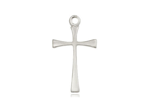 Sterling Silver Maltese Cross Pendant on a 18 inch Sterling Silver Light Curb Chain - Unique Catholic Gifts