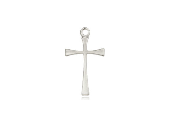 Sterling Silver Maltese Cross Pendant on a 18 inch Sterling Silver Light Curb Chain - Unique Catholic Gifts