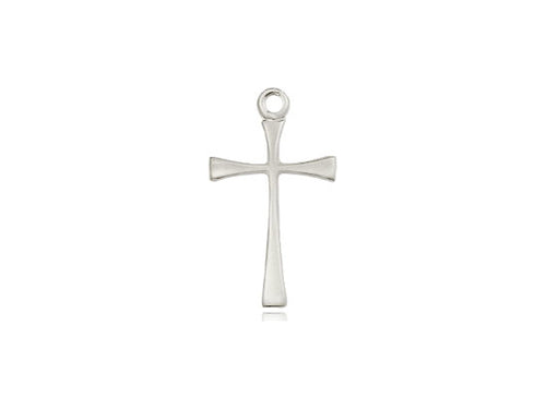 Sterling Silver Maltese Cross Pendant on a 18 inch Sterling Silver Light Curb Chain - Unique Catholic Gifts