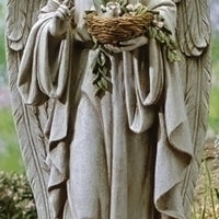 Angel Holding Nest Garden Statue 24"H - Unique Catholic Gifts