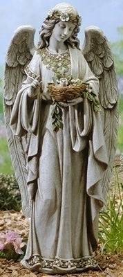 Angel Holding Nest Garden Statue 24