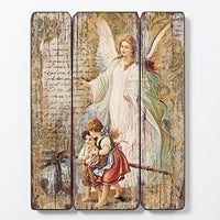 Guardian Angel  Wall Panel (15") - Unique Catholic Gifts