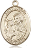 Gold Filled St Joseph Pendant (3/4") with 18" chain - Unique Catholic Gifts