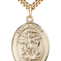 Gold Filled St. Michael the Archangel  (3/4") - Unique Catholic Gifts