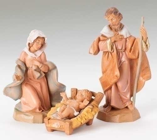 3 Piece Holy Family Nativity (5") - Unique Catholic Gifts