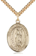 Gold Filled Our Lady of Guadalupe Pendan (3/4") - Unique Catholic Gifts