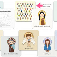 Saint Memory Game Card Set (Set of 20) - Unique Catholic Gifts