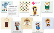 Saint Memory Game Card Set (Set of 20) - Unique Catholic Gifts