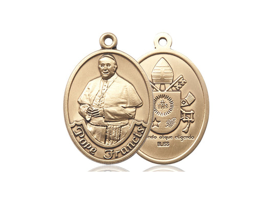 14kt Gold Filled Pope Francis Medal. - Unique Catholic Gifts