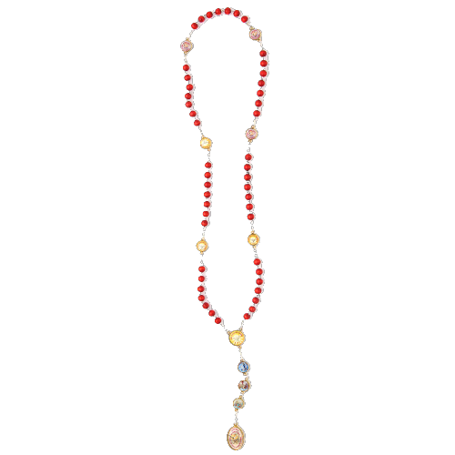 7 Gifts of the Holy Spirit Red Confirmation Chaplet - Unique Catholic Gifts