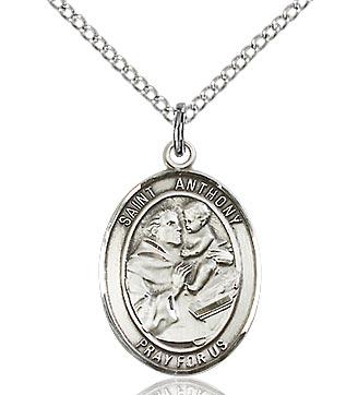 Sterling Silver St. Anthony of Padua Medal 3/4