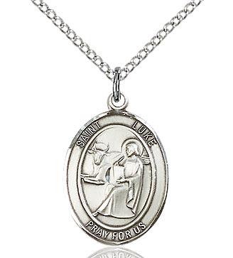 Sterling Silver St. Luke the Apostle Medal - Unique Catholic Gifts