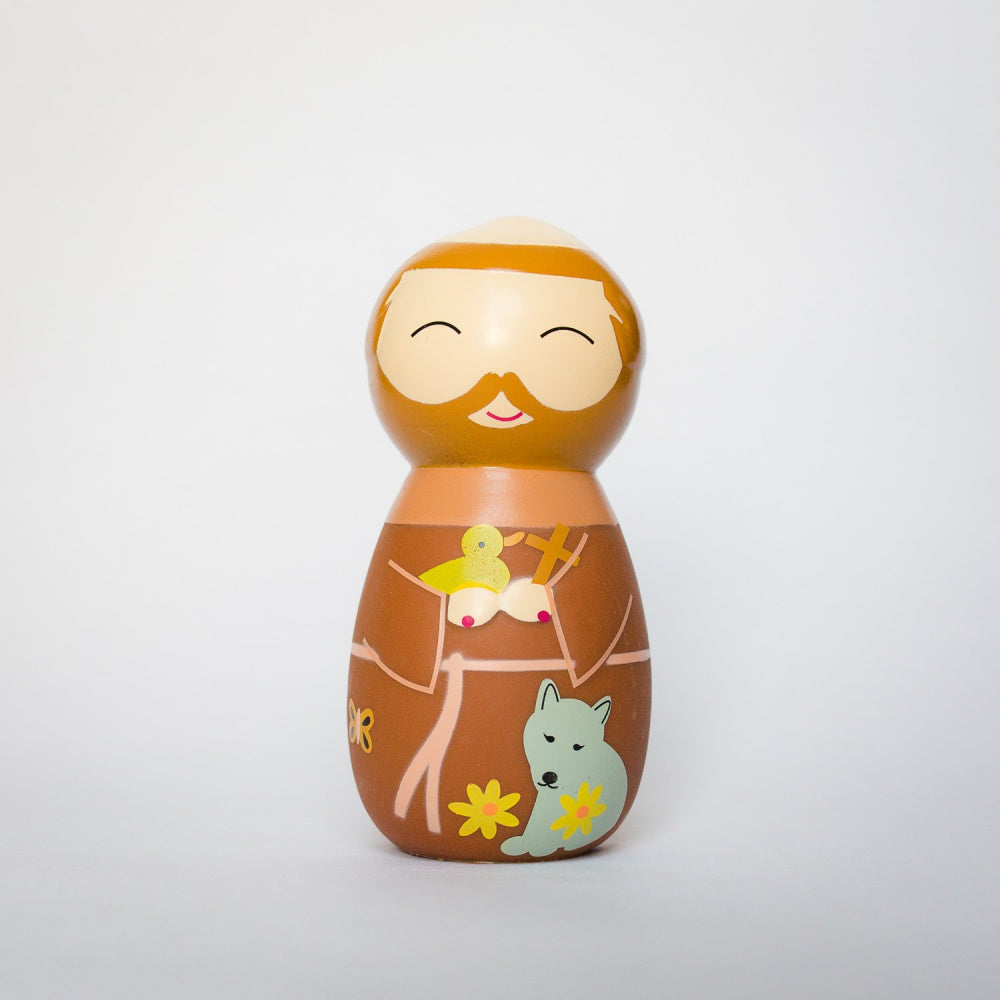 St. Francis of Assisi Shining Light Doll - Unique Catholic Gifts