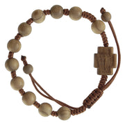 Olive Wood Rosary Bracelet (8 MM) - Unique Catholic Gifts
