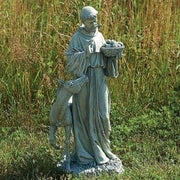 St Francis W/horse Garden Statue 25.5"H - Unique Catholic Gifts