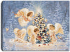 Silent Night Gentle Light Lighted Mini Tabletop Canvas Picture 8 x 6" - Unique Catholic Gifts