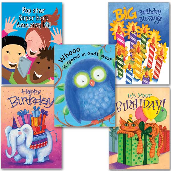 Various Birthday Cards ( 5 types) - Unique Catholic Gifts