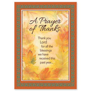 A Prayer of Thanks Thanksgiving Greeting Card - Unique Catholic Gifts