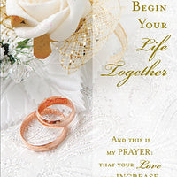 As You Begin Your Life Together Wedding Greeting Card - Unique Catholic Gifts