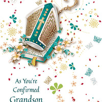 As You're Confirmed Grandson Greeting Card - Unique Catholic Gifts