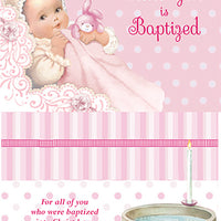 As Your Little Girl is Baptized Greeting Card - Unique Catholic Gifts