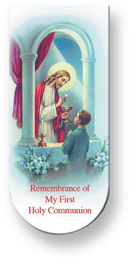 Communion Prayer Boy Magnetic Bookmark - Unique Catholic Gifts