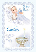 On Your Baptism Godson Greeting Card - Unique Catholic Gifts