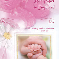 As Your Baby Girl is Baptized Greeting Card - Unique Catholic Gifts