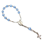 Sterling Silver Blue Baby Rosary - Unique Catholic Gifts