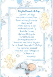 Baby Boy Birthday Greeting Card - Unique Catholic Gifts