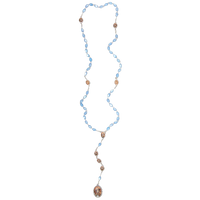 Baby Blue 6mm Immaculate Mary Rosary - Unique Catholic Gifts