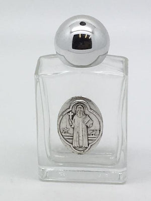 St. Benedict Glass Holy Water Bottle (3.35 x 1.6