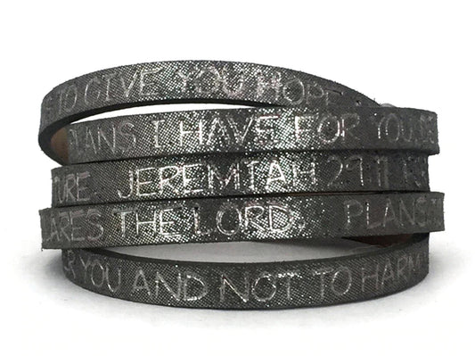 Bible Scripture Faith Wrap (Charcoal ) - Unique Catholic Gifts