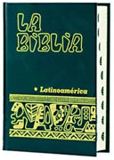 Biblia Latinoamérica,(bolsillo) Verde con Indices Chica - Unique Catholic Gifts
