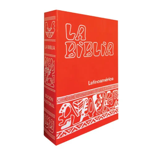 Biblia Latinoamericana Chica Tapa Carton Rojo - Unique Catholic Gifts
