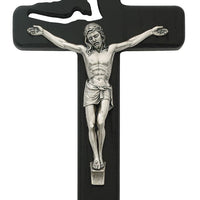 Black Holy Spirit Crucifix (8") - Unique Catholic Gifts