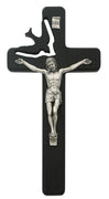 Black Holy Spirit Crucifix (8") - Unique Catholic Gifts