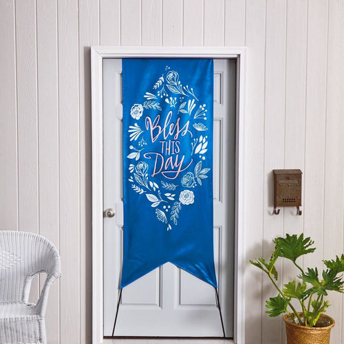 "Bless This Day" Adjustable Door Banner - Unique Catholic Gifts