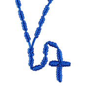 Blue Macrame Rosary - Unique Catholic Gifts