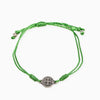 Breathe Blessing Bracelet (Silver Medal on Green Cord) - Unique Catholic Gifts