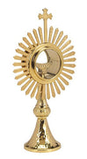 Budded Cross and Ray Monstrance with Luna 9 1/2" - Unique Catholic Gifts
